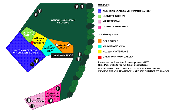 Stray Kids BST Hyde Park London Map 2024